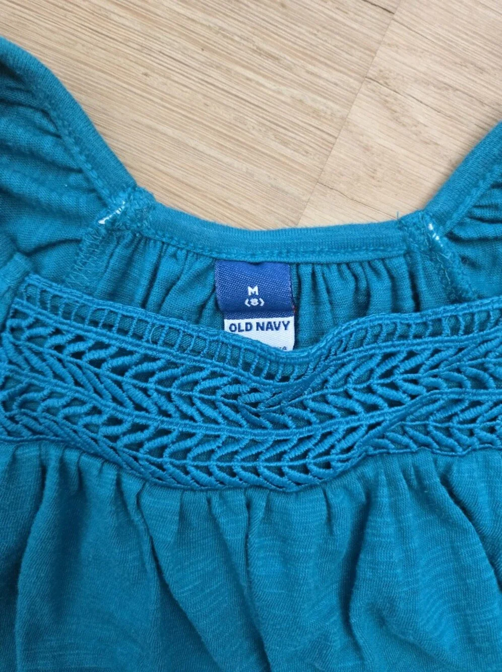 Old Navy Crochet Trim Girls Top